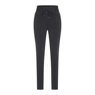 MI PIACE Travel Broek Stripe  2134 Black Pin