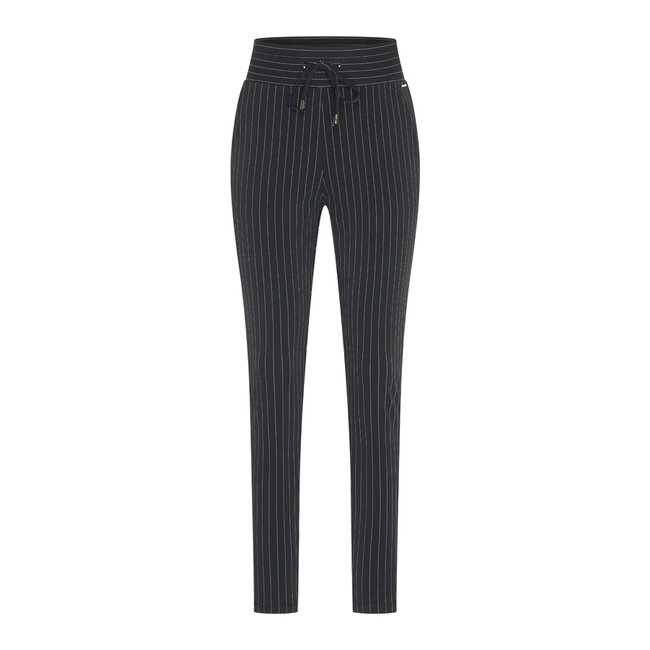 MI PIACE Travel Broek Stripe  2134 Black Pin