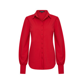 MI PIACE Travel Blouse Pofmouw Uni Red 2037
