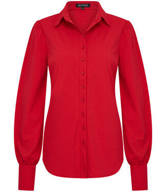 MI PIACE Travel Blouse Pofmouw Uni Red 2037