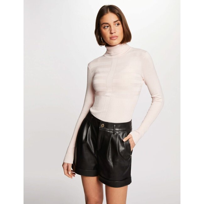 Morgan Long-sleeved jumper turtleneck wine 132-Mentos Rose