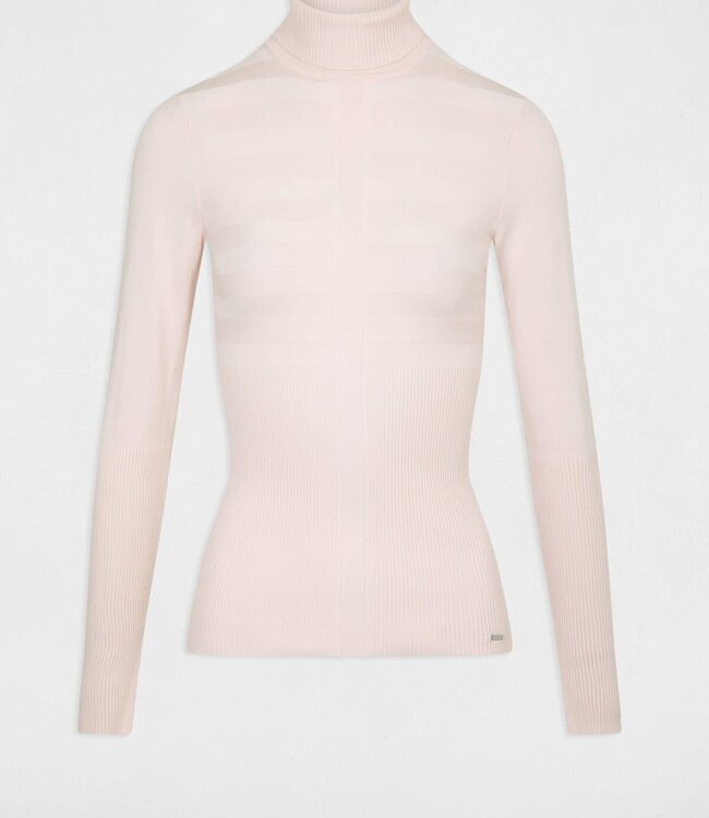 Morgan Long-sleeved jumper turtleneck wine 132-Mentos Rose