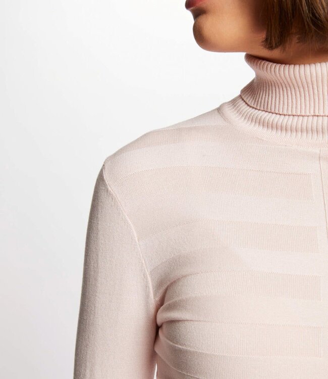 Morgan Long-sleeved jumper turtleneck wine 132-Mentos Rose