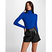 Morgan Long-sleeved jumper with turtleneck 202- Mentos  Blue