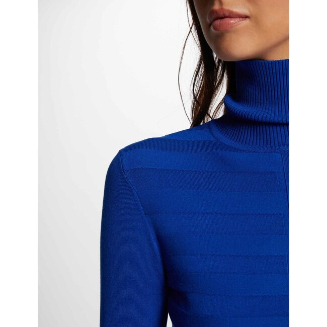 Morgan Long-sleeved jumper with turtleneck 202- Mentos  Blue