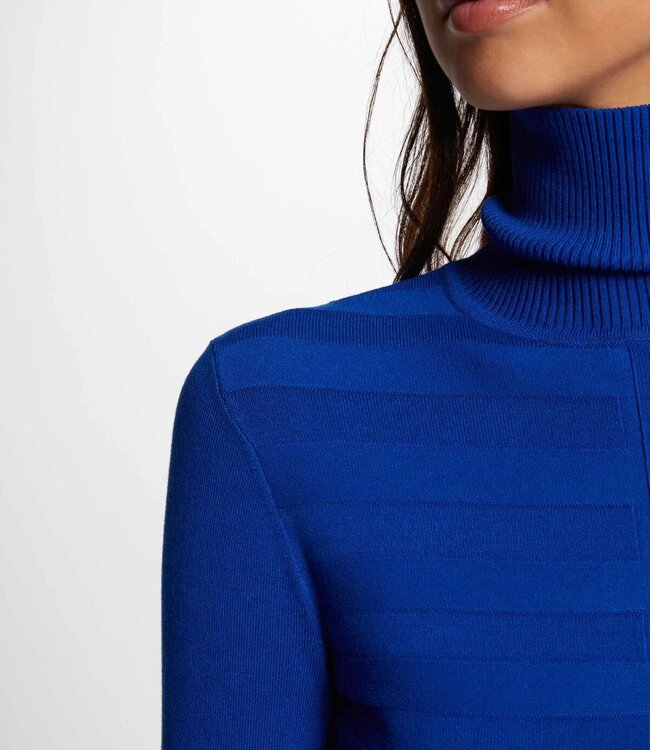Morgan Long-sleeved jumper with turtleneck 202- Mentos  Blue
