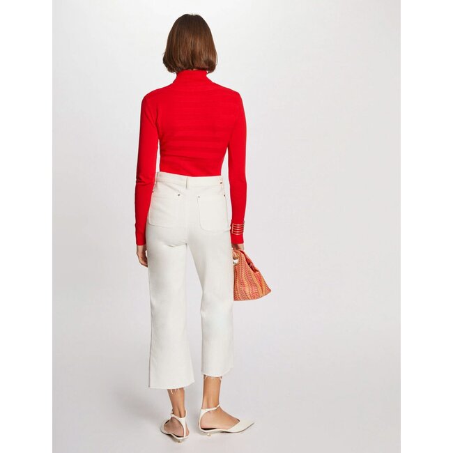 Morgan Long-sleeved jumper turtleneck wine 132-Mentos Red