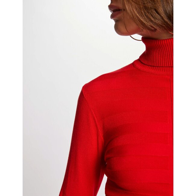 Morgan Long-sleeved jumper turtleneck wine 132-Mentos Red