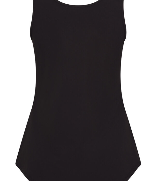 MI PIACE Travel Top met Kant Uni Black 2129