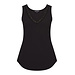 MI PIACE Travel Top met Kant Uni Black 2129