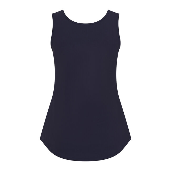 MI PIACE Travel Top met Kant Uni Dark Blue 2129