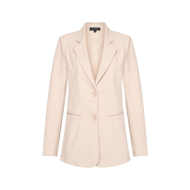 MI PIACE Travel Uni Lange Blazer 2102A White