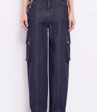 GAUDI Cotton Cargo jeans with Chain Detail