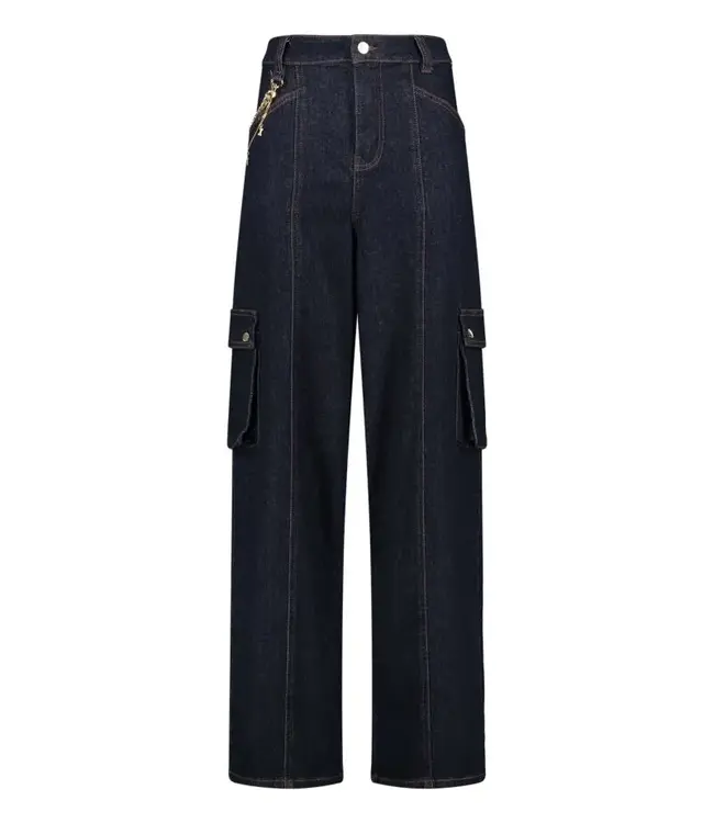 GAUDI Cotton Cargo jeans with Chain Detail