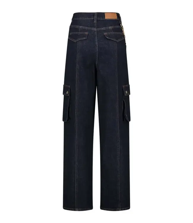 GAUDI Cotton Cargo jeans with Chain Detail