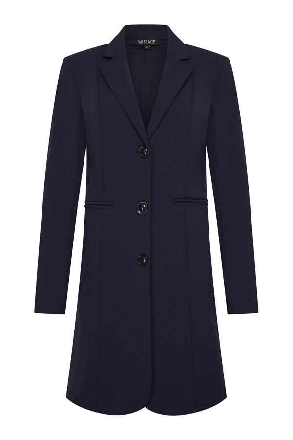 Travel Lange Blazer Uni 2132 Dark Blue - Sam Piace