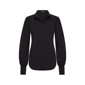 MI PIACE Travel Blouse Pofmouw Uni Black 2037