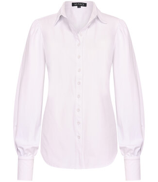 MI PIACE Travel Blouse Pofmouw Uni White 2037