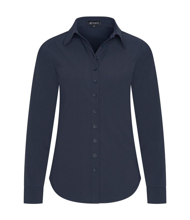 MI PIACE Travel Blouse Uni 60840 Dark Blue