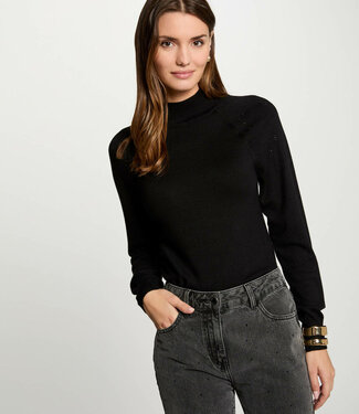 Morgan Jumper high collar 242-Mpretty Black