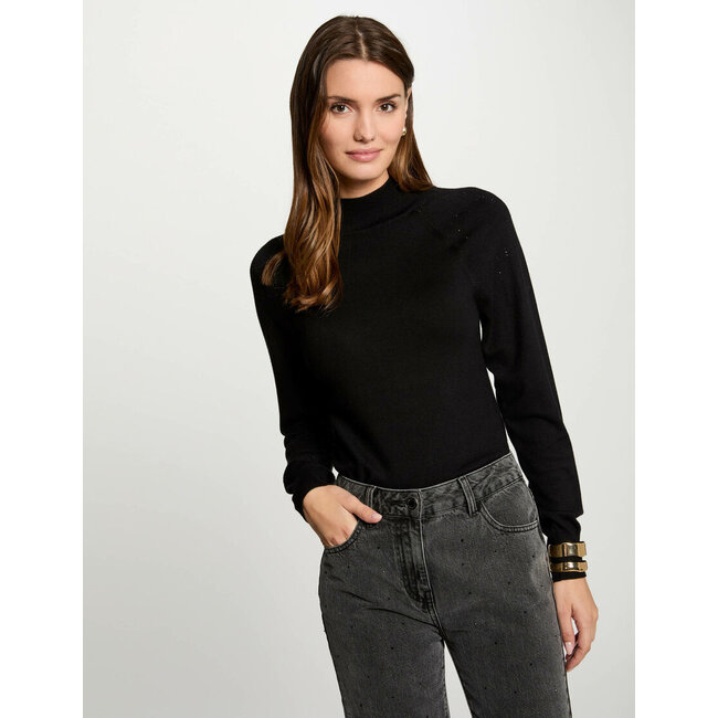 Morgan Jumper high collar 242-Mpretty Black