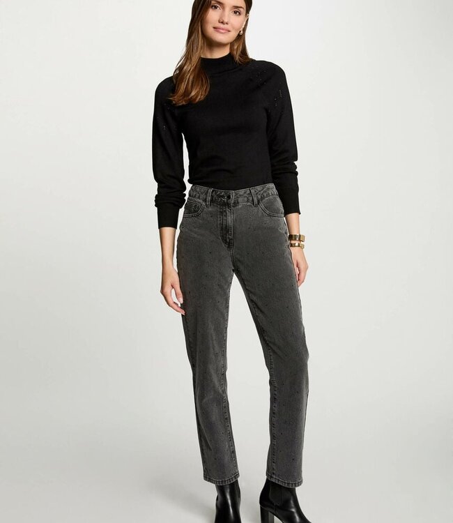 Morgan Jumper high collar 242-Mpretty Black