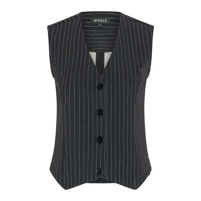 MI PIACE Travel Gilet  Stripe 2294 Blue Pin