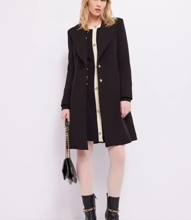 GAUDI Stretch crêpe manteau 321FD35024 Black