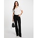 Morgan Bootcut Broek met knopen 251-Pemak Zwart