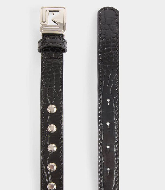 Morgan Belt croc effect and studs 251-3NIME Black