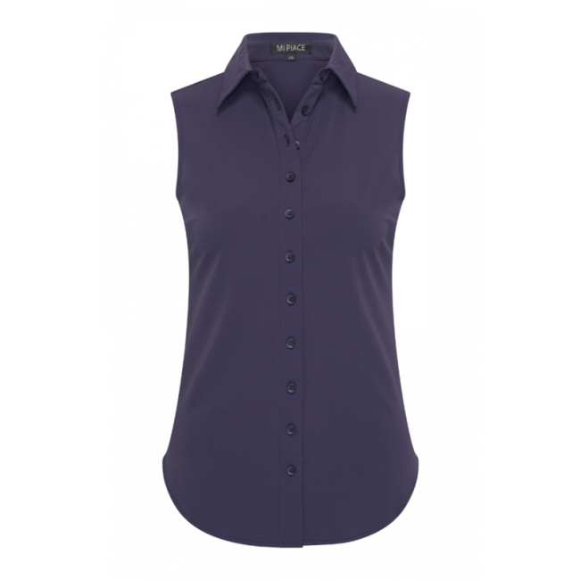 MI PIACE Travel  Blouse Mouwloos Uni 2299 Dark Blue