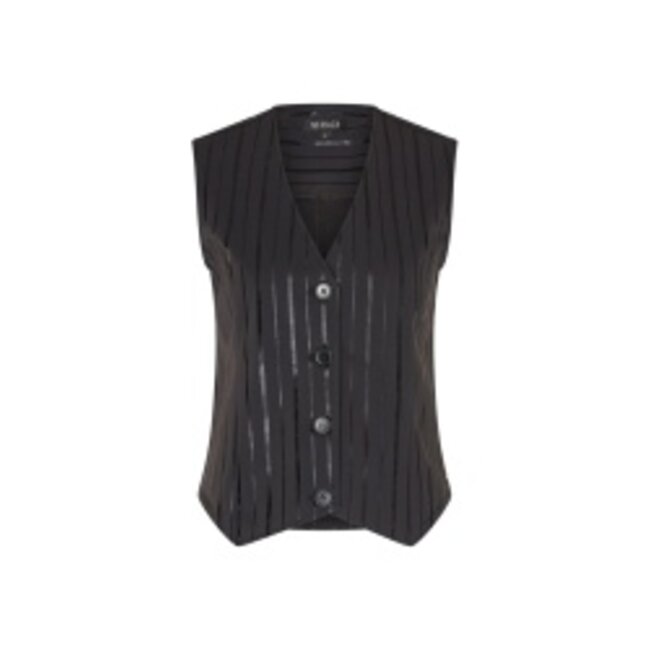 MI PIACE Travel  Gilet  Stripe 2294  Black Foil