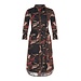 MI PIACE Travel  Jurk Print 2092 Black/ Brown