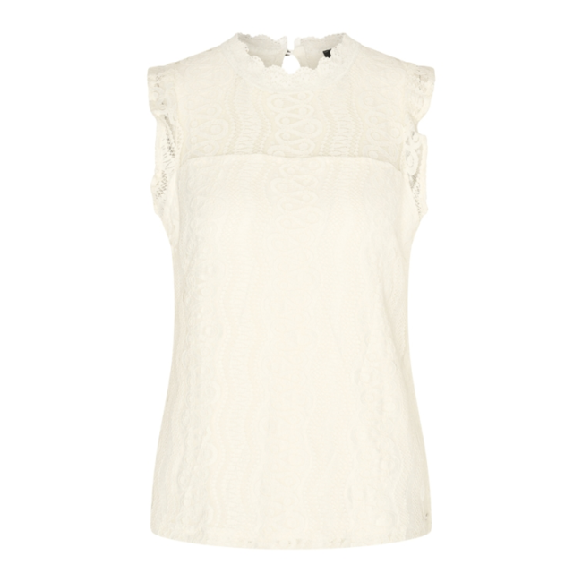 MI PIACE Travel Top Kant Uni 2486  Off White