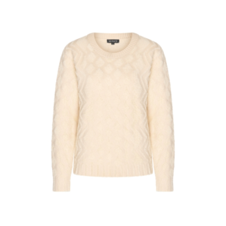 MI PIACE Trui Hairy Jaquard 2543 Off White