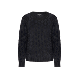 MI PIACE Trui Hairy Jaquard 2543 Black