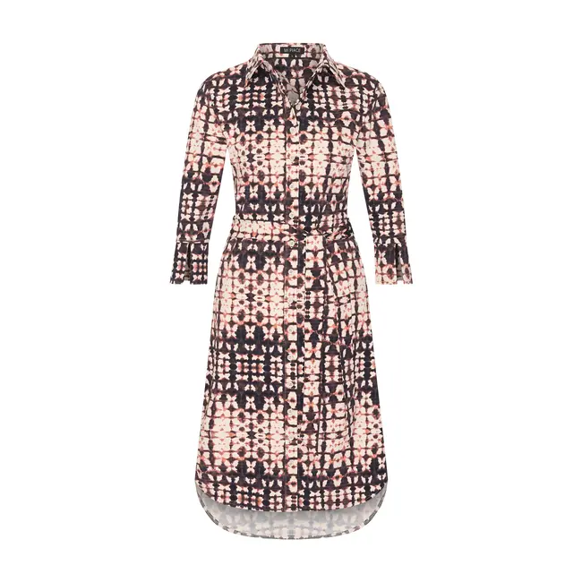 MI PIACE Travel Jurk Batik Print 2092A Grape Apple Kit