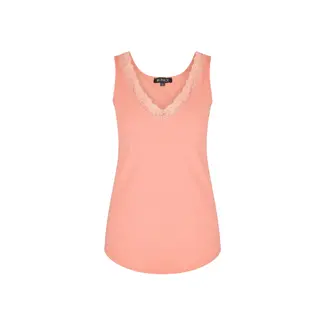 MI PIACE Travel Top met Kant Uni 2129 Grape Apple