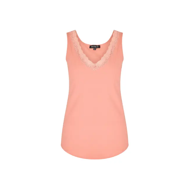 MI PIACE Travel Top met Kant Uni 2129 Grape Apple