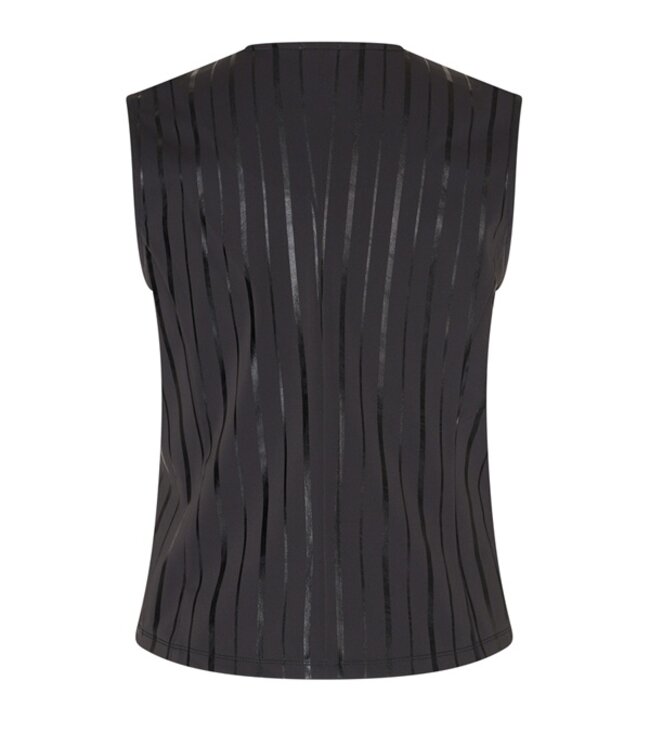 MI PIACE Travel  Gilet  Stripe 2294  Black Foil