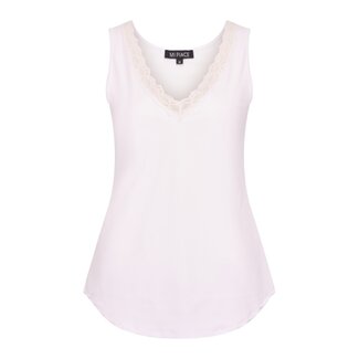 MI PIACE Travel Top met Kant Uni 2129 Off White