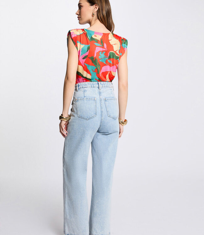 Mouwloos vest Top 251-Dire Multicolor