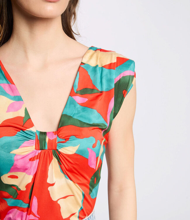 Mouwloos vest Top 251-Dire Multicolor