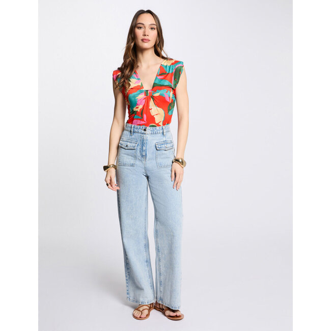 Morgan De Toi Mouwloos vest Top 251-Dire Multicolor