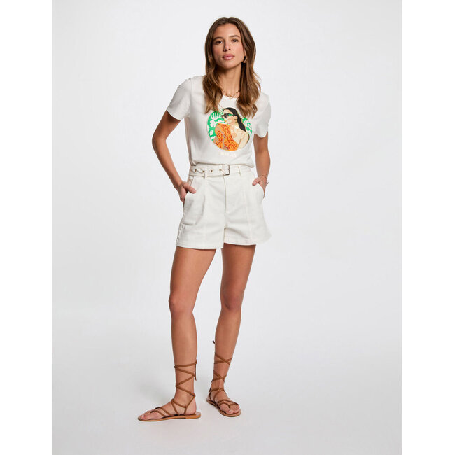 Morgan T-shirt With Message 251-Dpinup White