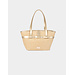 Gevlochten Shopper Tas 251-2Pia beige