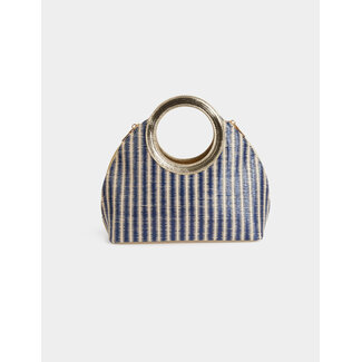 Previous Next  Braided bag Samira with stripes multicolor