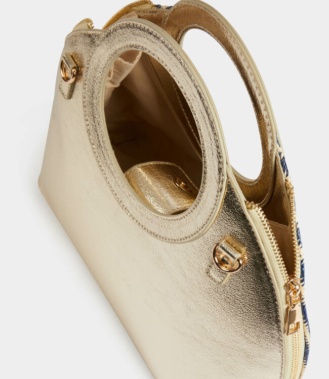 Morgan Previous Next  Braided bag Samira with stripes multicolor