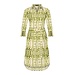 MI PIACE Travel Jurk Batik Print 2092A Kelp Forest Kit