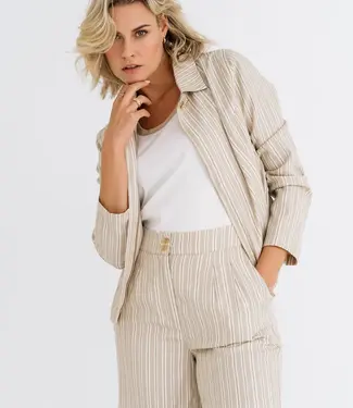 ZIZO Narelle Jacket Sand Gold Stripe